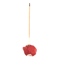Incense Holder Jasper Red with free Incense Sticks